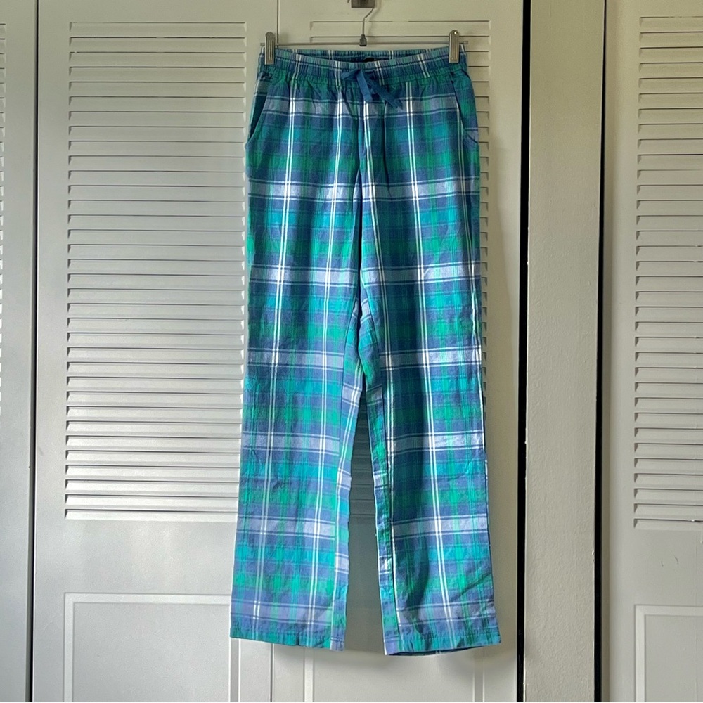 Blue Green Plaid PJ Pants - PrAna - Blue Green - XS - NWT